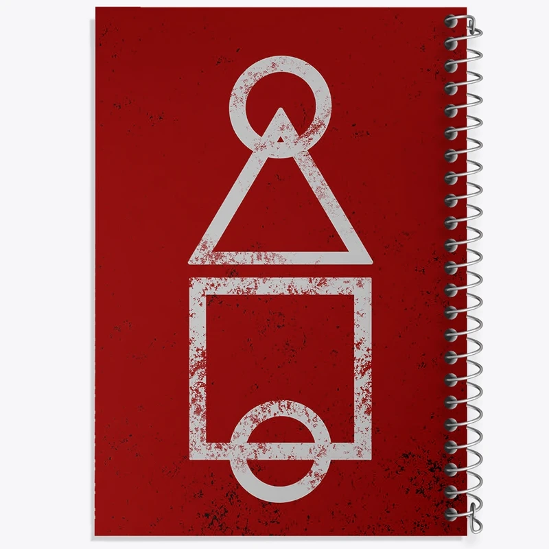 دفتر طراحی 50 برگ خندالو طرح بازی مرکب Squid Game  کد 10813