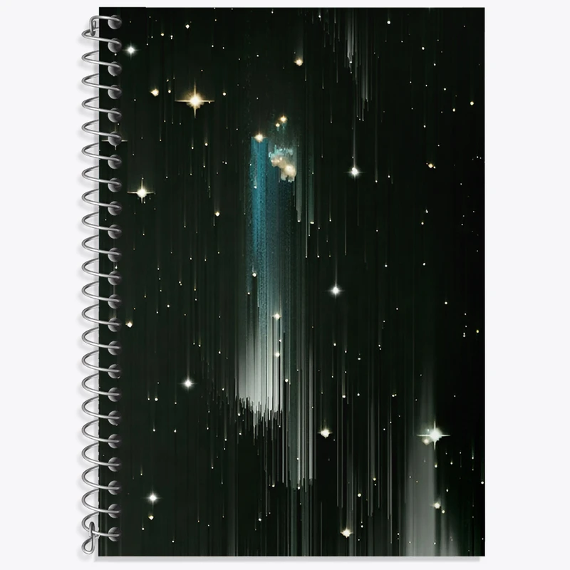 دفتر زبان 50 برگ خندالو مدل دو خط طرح آسمان و ستاره کد N6795