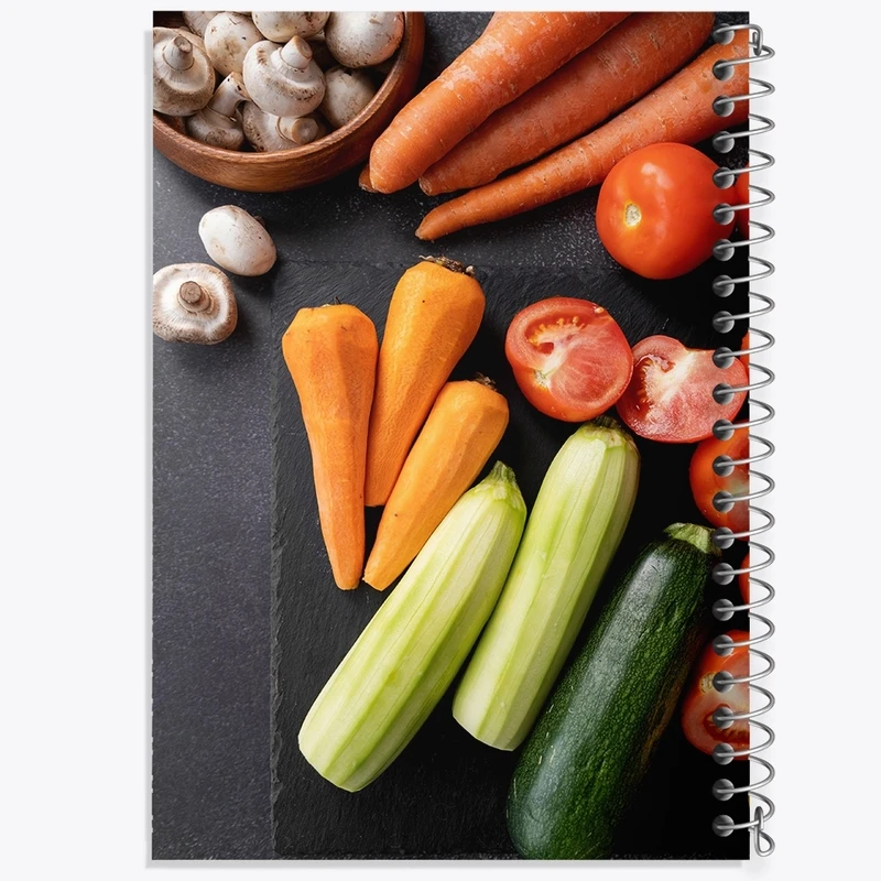 دفتر طراحی 50 برگ خندالو طرح سبزیجات کد F2367