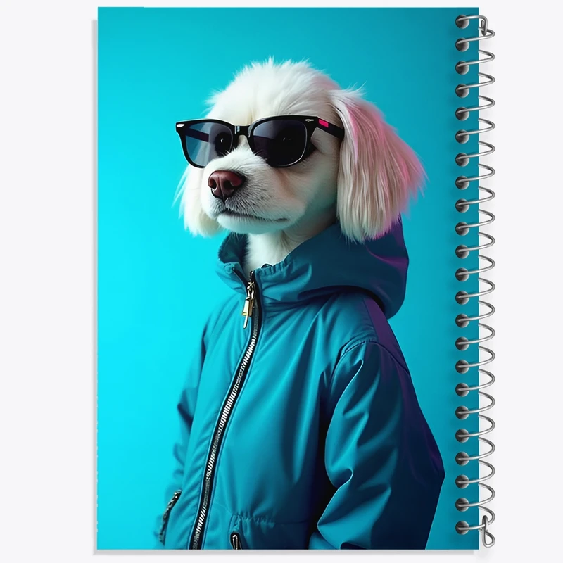 دفتر شطرنجی 50 برگ خندالو طرح سگ کد F12573