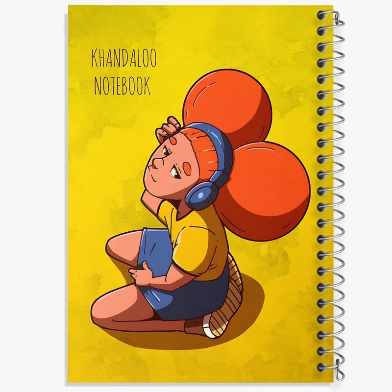 دفتر شطرنجی 50 برگ خندالو طرح دخترانه فانتزی کد N8044