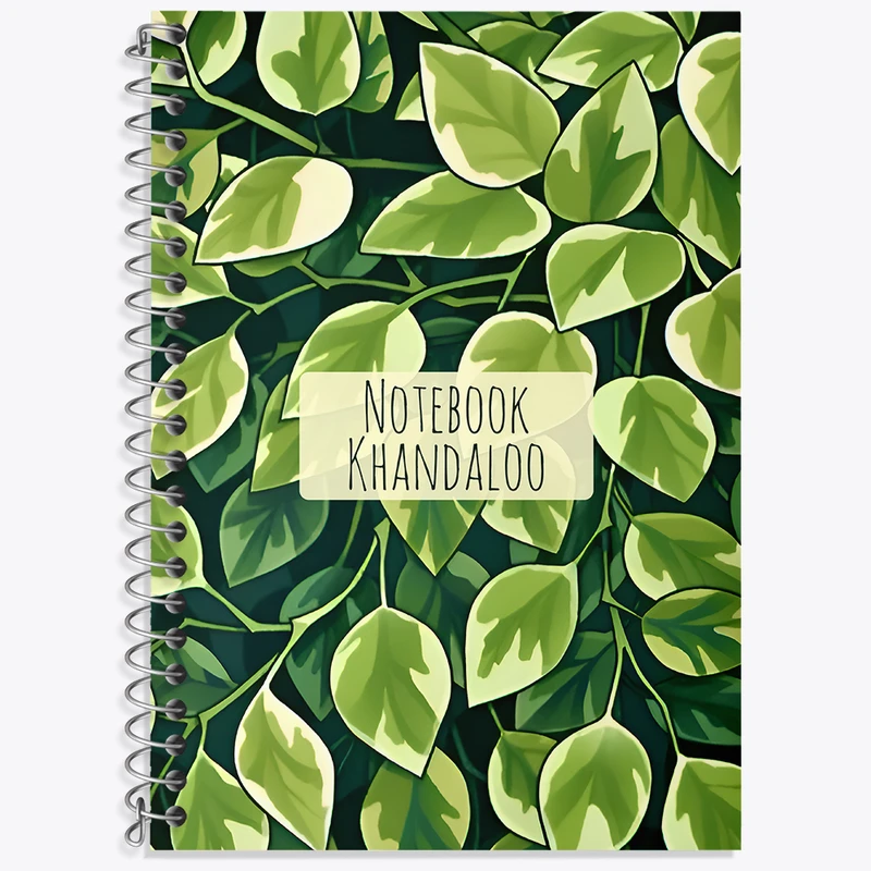 دفتر لغت 50 برگ خندالو طرح برگ و گیاه کد N7181