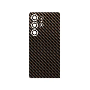 MAHOOT Glossy-Brown-Fiber Cover Sticker for Samsung Galaxy S25 Ultra
