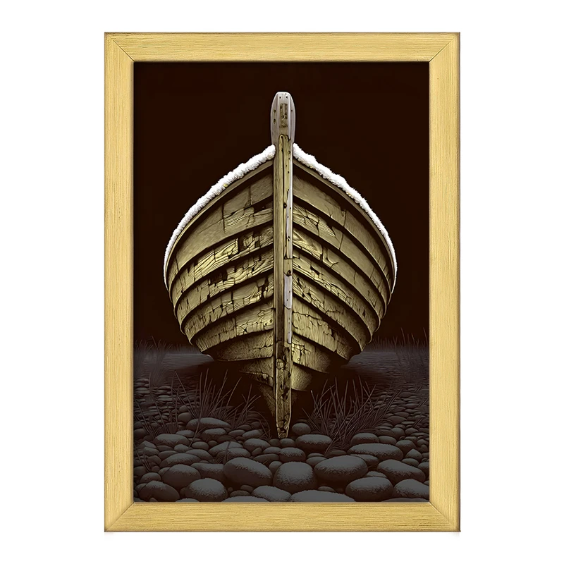 تابلو خندالو طرح قایق کد F11442