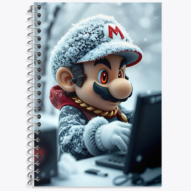دفتر لغت 50 برگ خندالو طرح سوپر ماریو (Super Mario) کد F12024