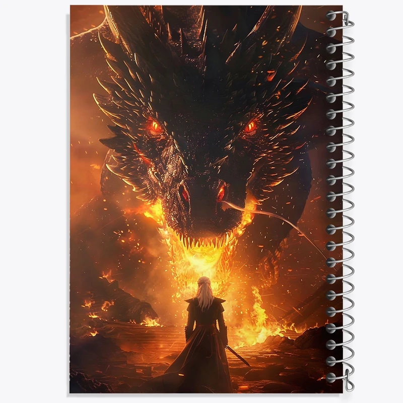 دفتر طراحی 50 برگ خندالو طرح خاندان اژدها (House of the Dragon) کد F10156