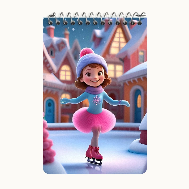 دفتر یادداشت 50 برگ خندالو طرح دخترانه کد F7792