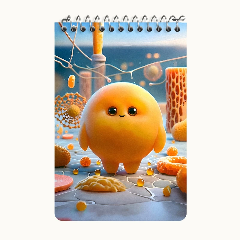 دفتر یادداشت 50 برگ خندالو طرح قطره ی عسل بامزه کد F7541