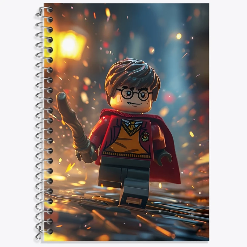 دفتر زبان 50 برگ خندالو مدل سه خط طرح لگو هری پاتر کد F12715