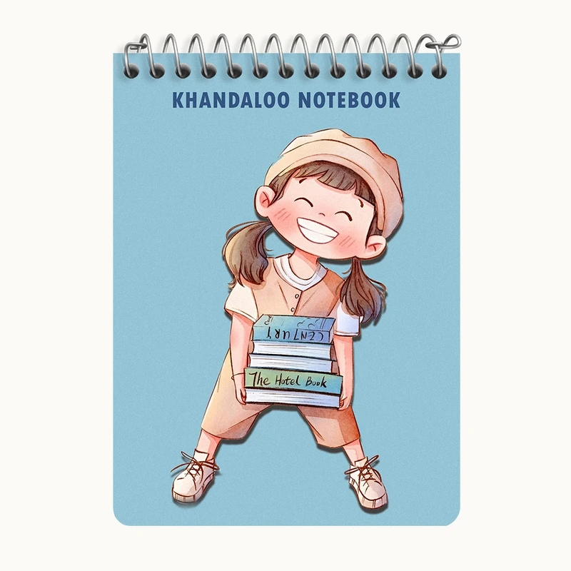 دفتر یادداشت 50 برگ خندالو طرح دخترانه بامزه کد N5910