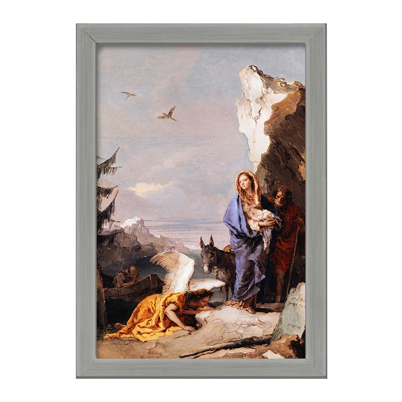 تابلو خندالو طرح نقاشی پرواز به مصر اثر جیووانی باتیستا تیپولو کد F12316