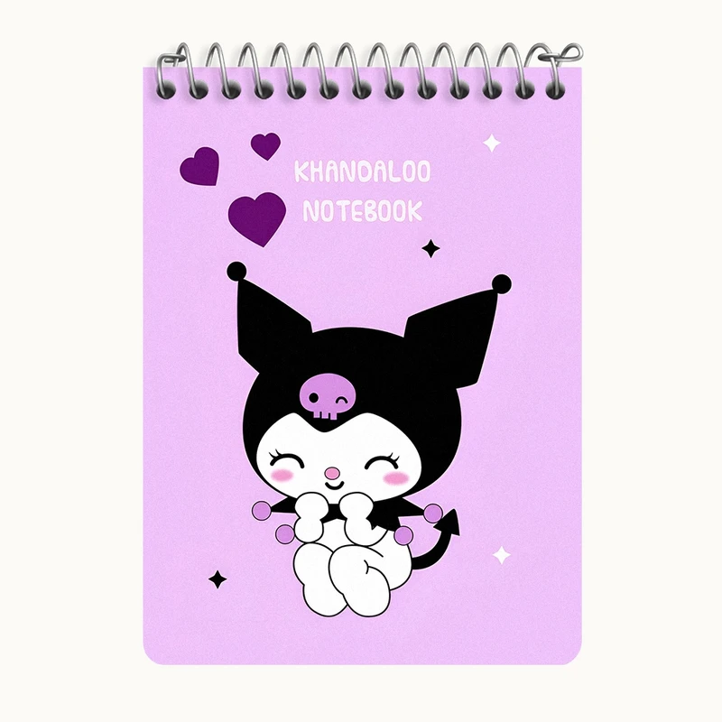 دفتر یادداشت 50 برگ خندالو طرح کرومی (Kuromi) کد N9076