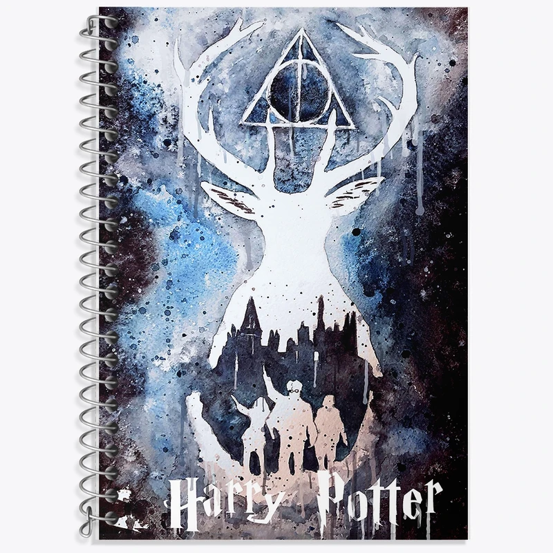 دفتر زبان 50 برگ خندالو مدل سه خط طرح هری پاتر (Harry Potter) کد F11347