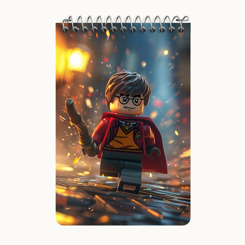 دفتر یادداشت 50 برگ خندالو طرح لگو هری پاتر کد F12715