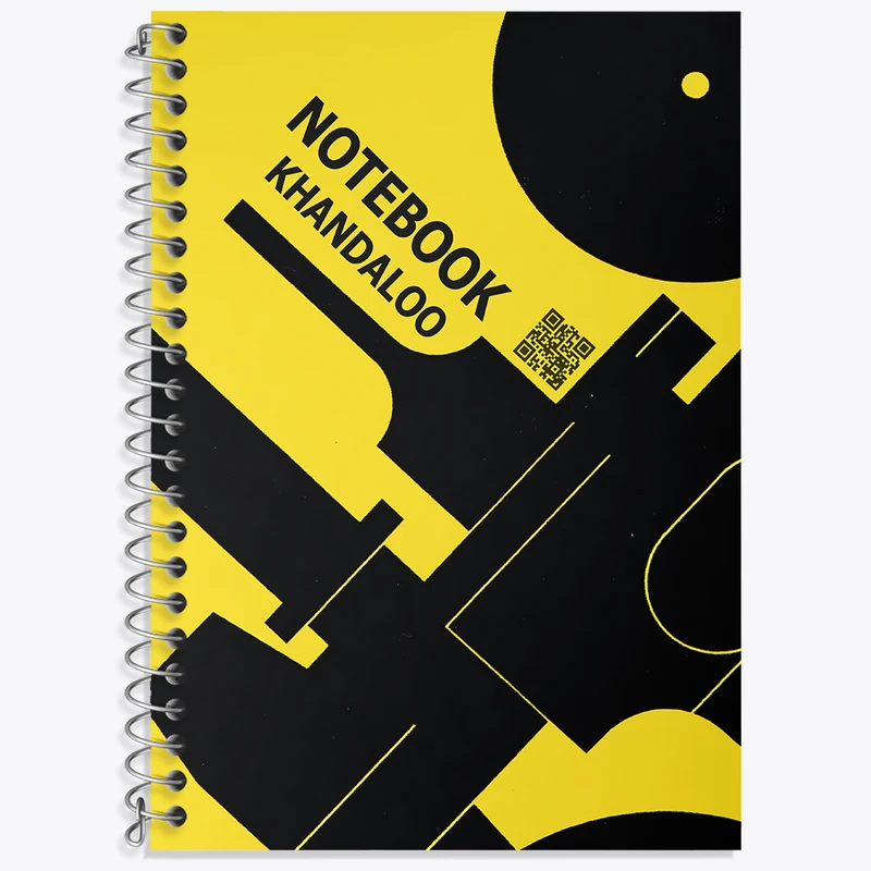 دفتر زبان 50 برگ خندالو مدل دو خط طرح مدرن کد N7573