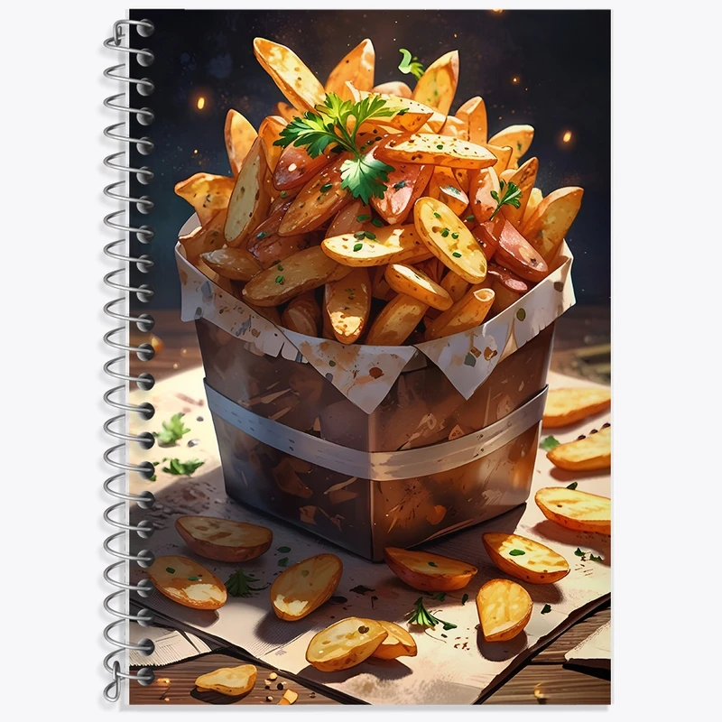 دفتر زبان 50 برگ خندالو مدل سه خط طرح سیب زمینی ویژه کد F10593