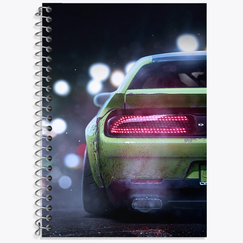 دفتر لغت 50 برگ خندالو طرح داج چلنجر(Dodge Challenger) کد N7878