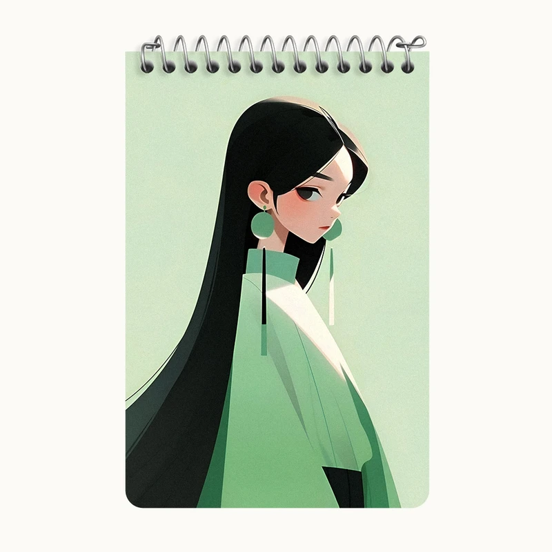 دفتر یادداشت 50 برگ خندالو طرح دخترانه کد F6873