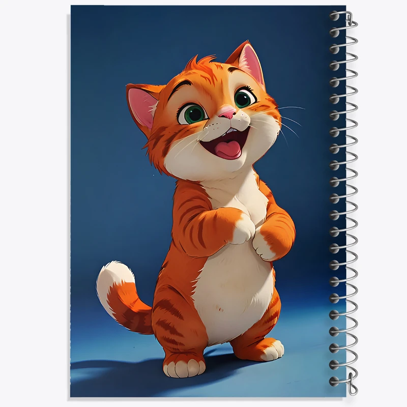 دفتر نقاشی 50 برگ خندالو طرح گربه کیوت کد F8583