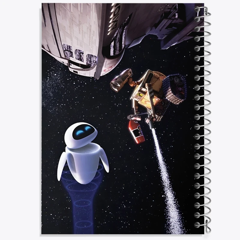 دفتر ژورنال نویسی 50 برگ خندالو مدل نقطه ای طرح وال ای (wall-E) کد F3410