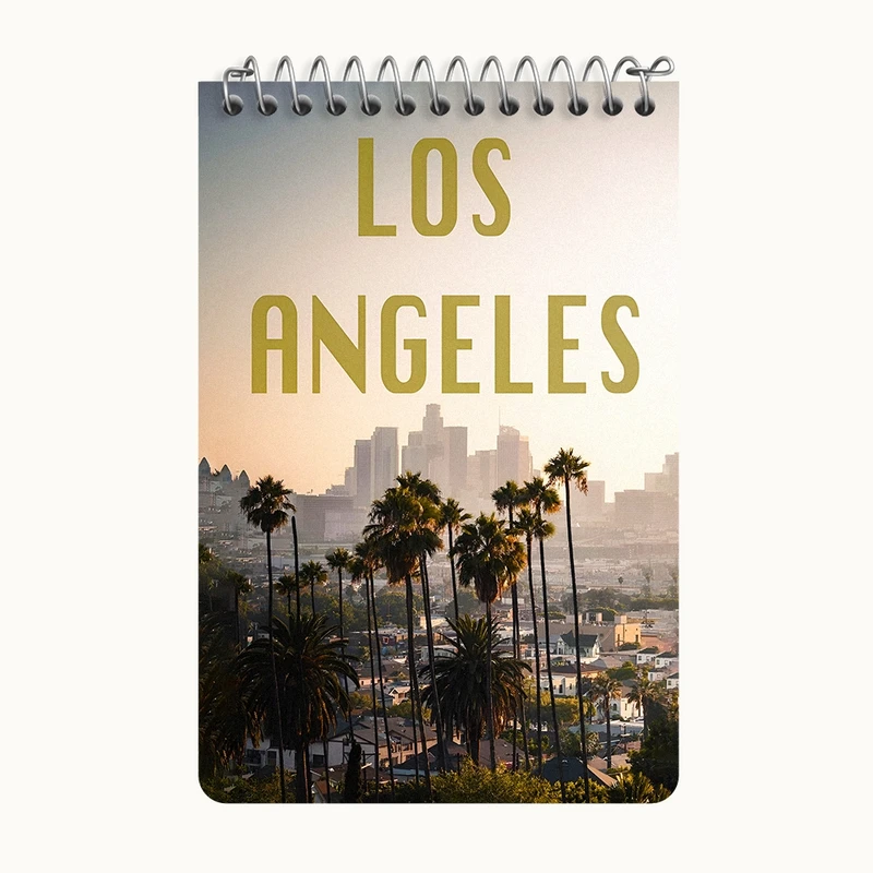 دفتر یادداشت 50 برگ خندالو طرح لس آنجلس (Los Angeles) کد F4834