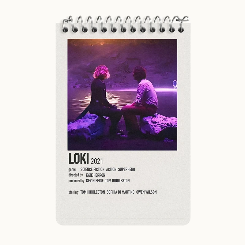 دفتر یادداشت 50 برگ خندالو طرح لوکی (Loki) کد F13134