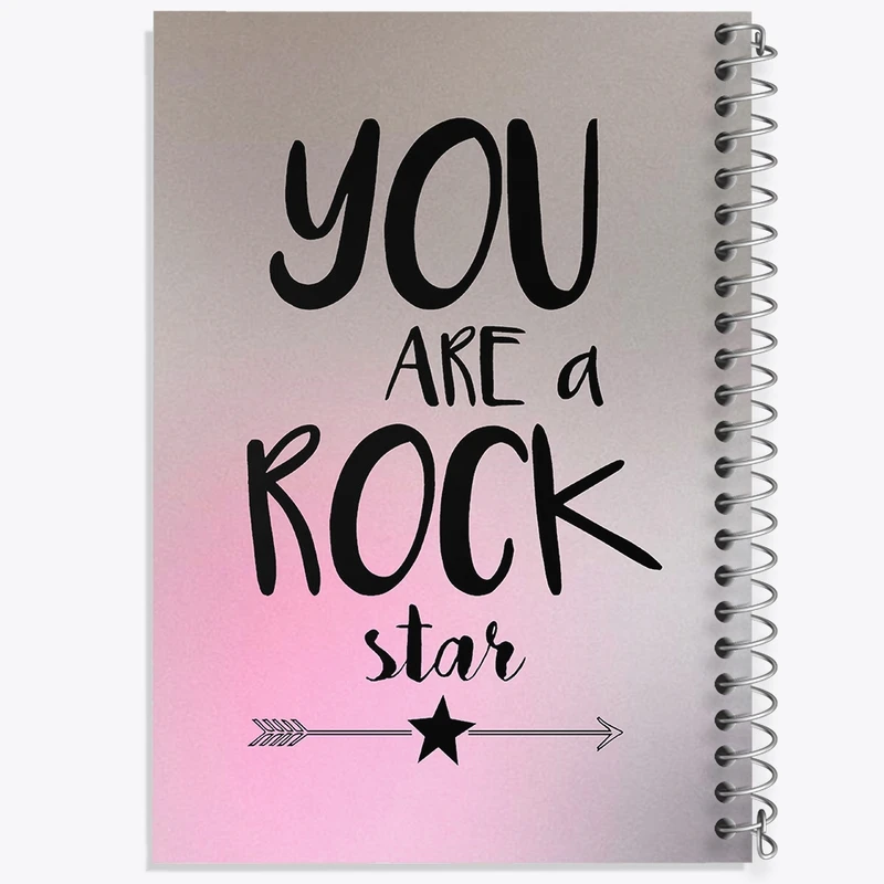 دفتر لیست خرید 50 برگ خندالو طرح You Are A Rock Star کد F11418
