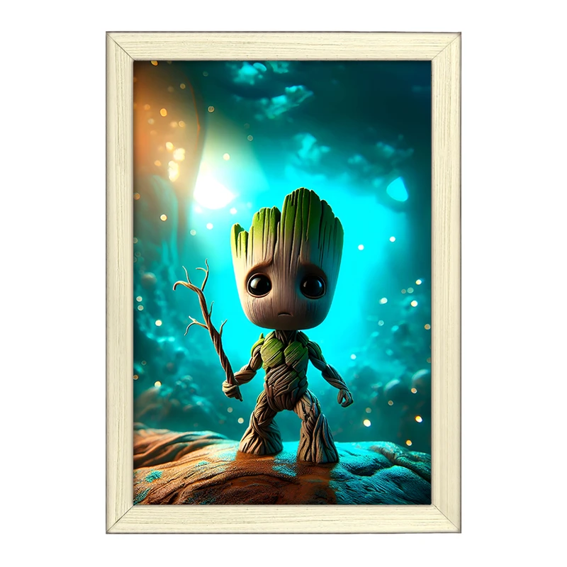تابلو خندالو طرح گروت‌ (Groot) کد F6230