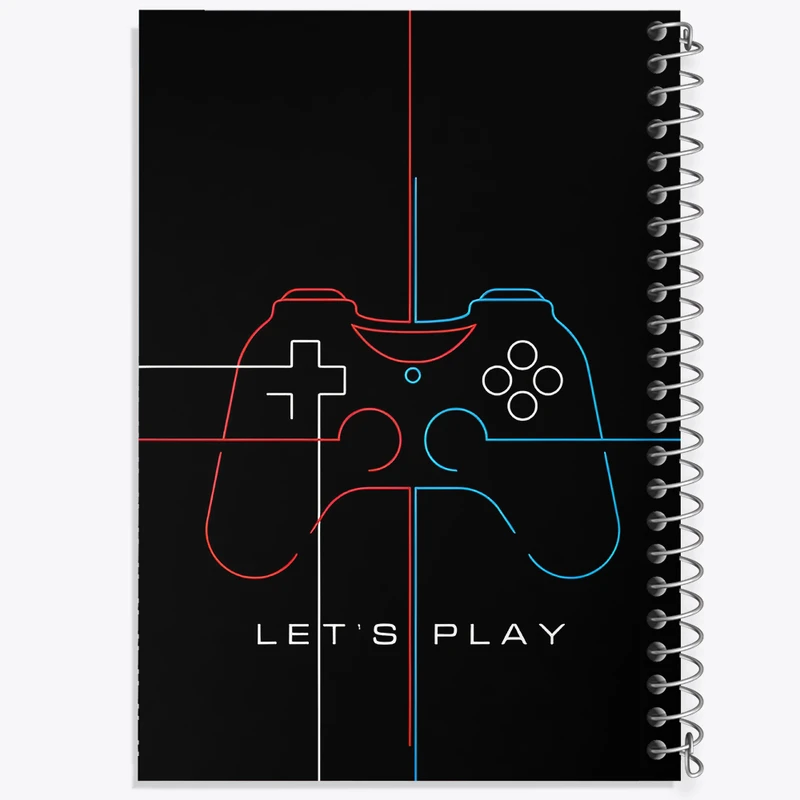 دفتر مشق 100 برگ خندالو طرح گیمر (Gamer) کد F3785