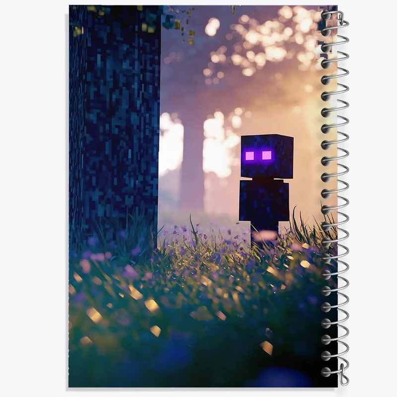دفتر ژورنال نویسی 50 برگ خندالو مدل نقطه ای طرح ماینکرافت (Minecraft) کد F14381
