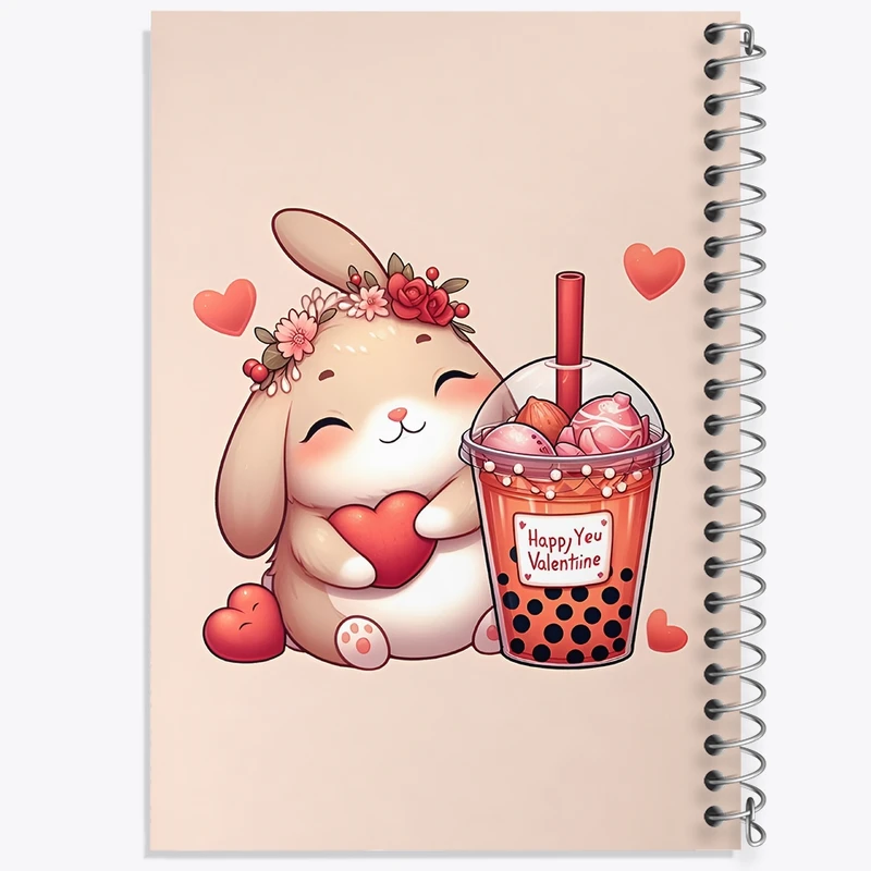 دفتر شطرنجی 50 برگ خندالو طرح خرگوش کیوت کد F11107