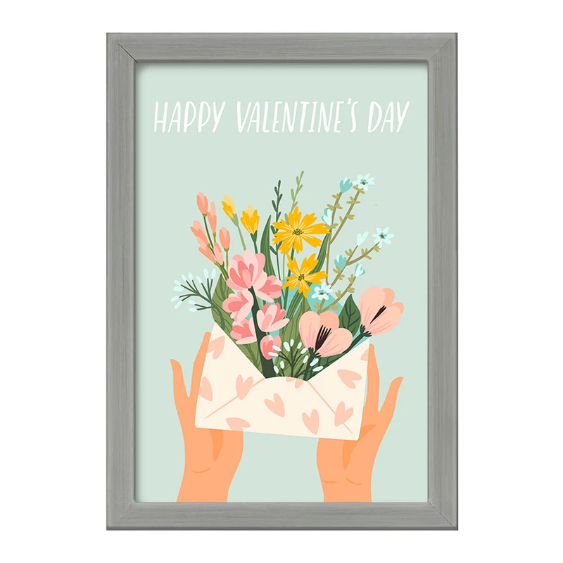 تابلو خندالو طرح نامه گل گلی کد 8378