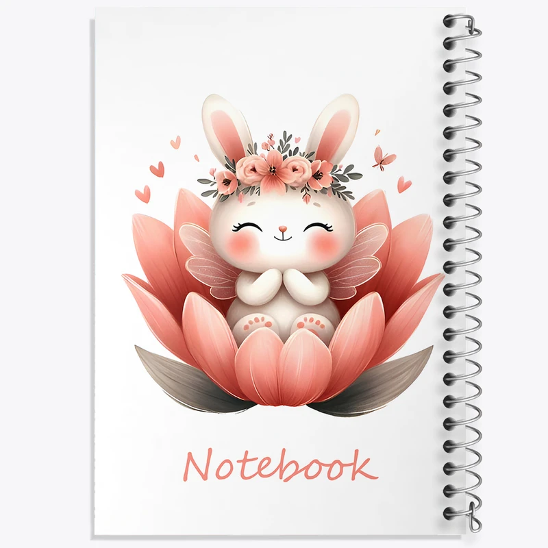 دفتر مشق 50 برگ خندالو طرح خرگوش کیوت کد N6685