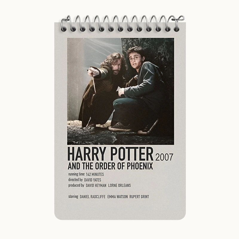 دفتر یادداشت 50 برگ خندالو طرح هری پاتر (Harry Potter) کد F13406