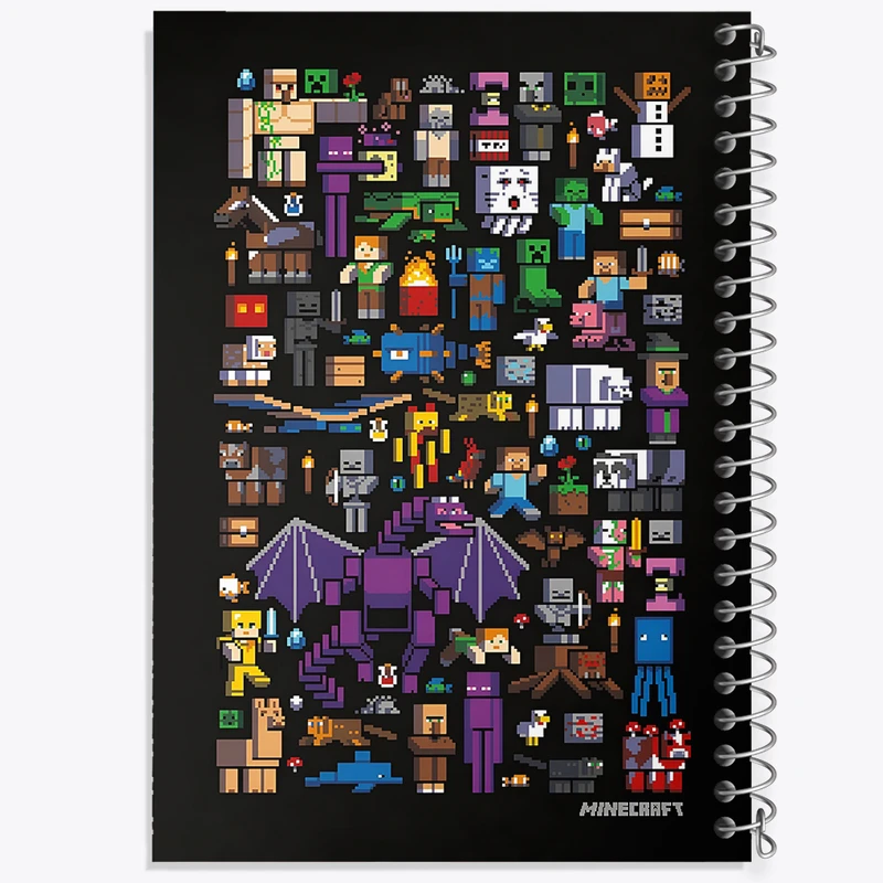 دفتر نقاشی 50 برگ خندالو طرح بازی ماینکرافت (Minecraft) کد N9122