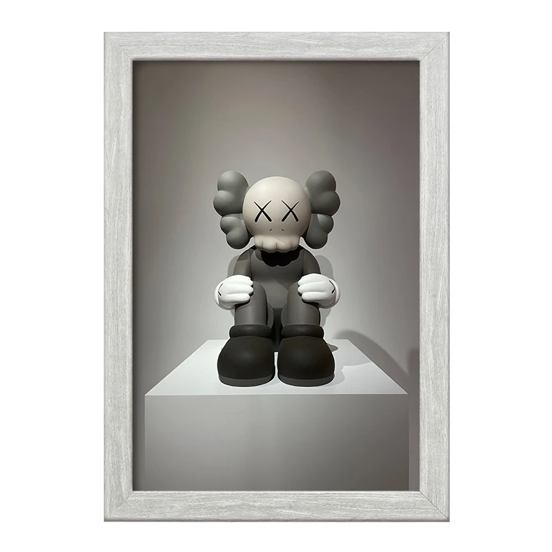 تابلو خندالو طرح عروسک کاز (kaws) کد F3999