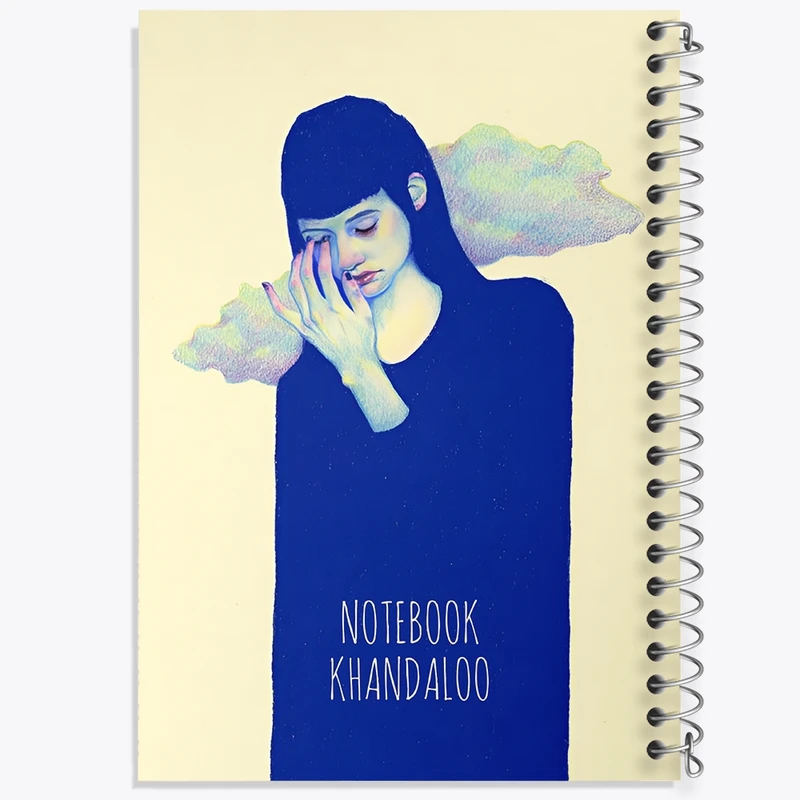 دفتر ژورنال نویسی 50 برگ خندالو مدل نقطه ای طرح دخترانه فانتزی کد N7766