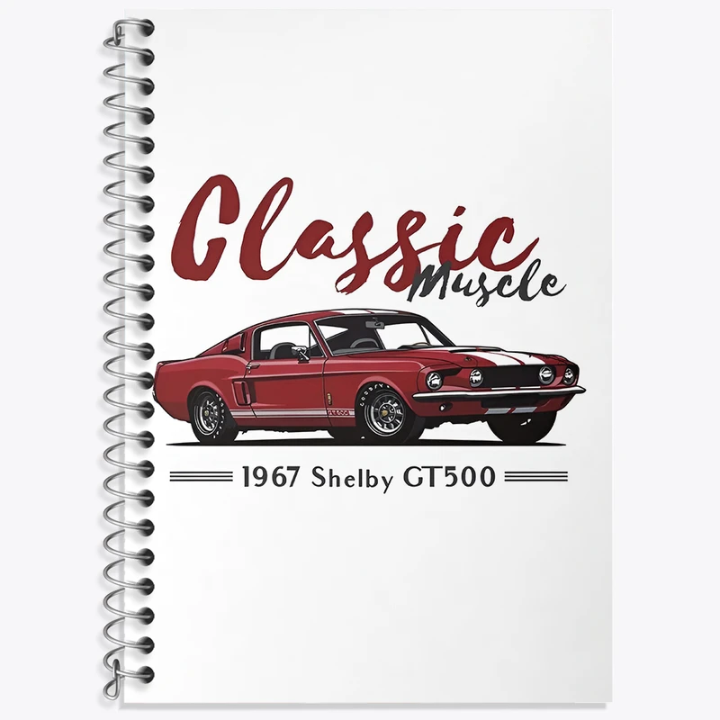 دفتر نت موسیقی 50 برگ خندالو طرح ماشین کلاسیک کد F3708