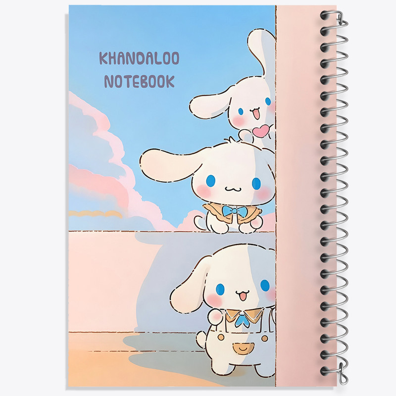 دفتر مشق 100 برگ خندالو طرح سینامورول کرومی کد N9108