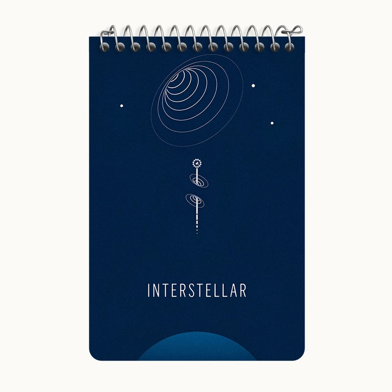 دفتر یادداشت 50 برگ خندالو طرح فیلم اینتراستلار کد F4714