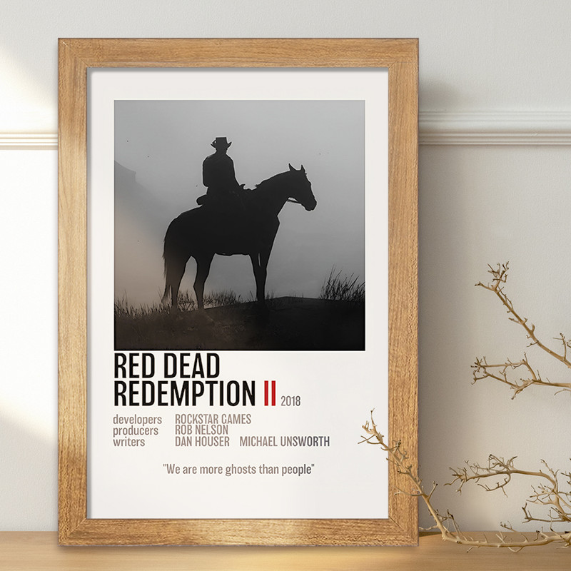 تابلو خندالو طرح رد دد (Red Dead) کد F13456