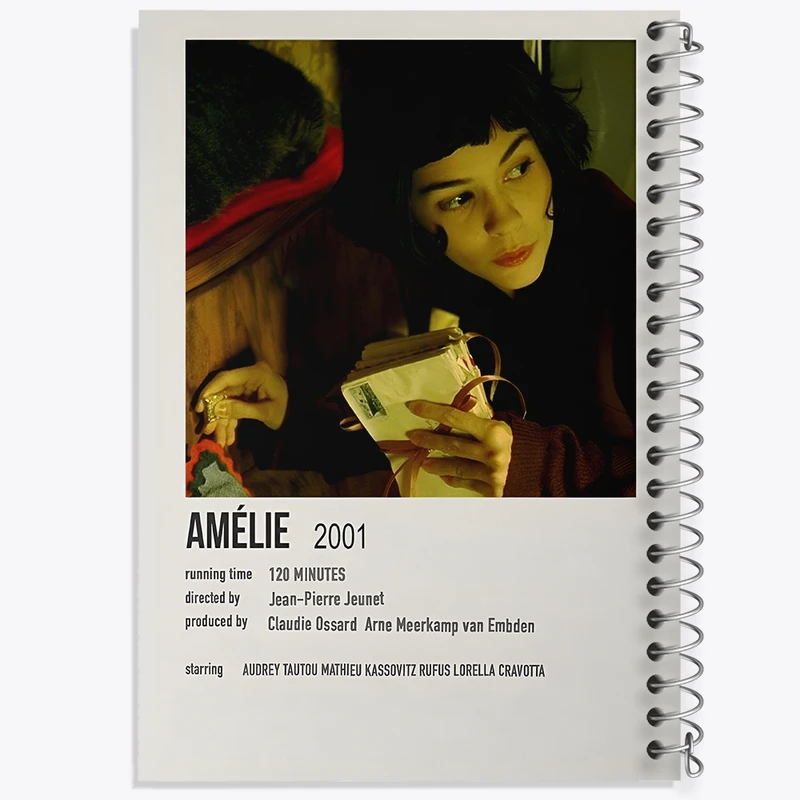 دفتر شطرنجی 50 برگ خندالو طرح املی (Amélie) کد F13027