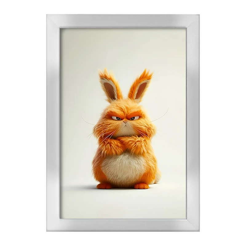 تابلو خندالو طرح خرگوش عصبانی کد F6297