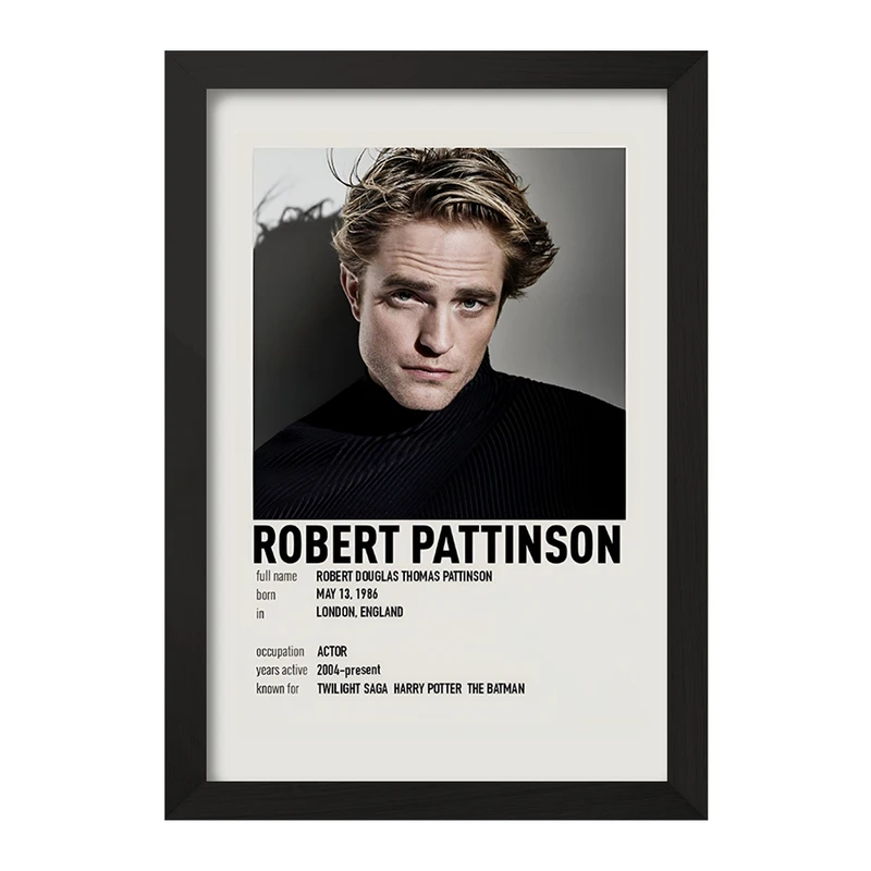 تابلو خندالو طرح رابرت پتینسون (Robert Pattinson) کد F13145