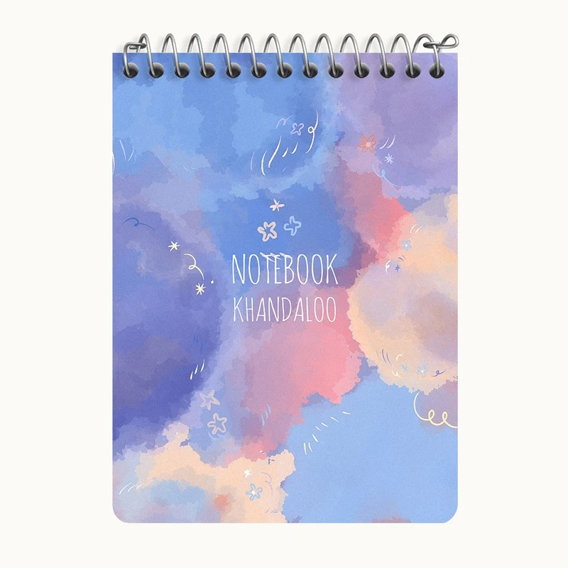 دفتر یادداشت 50 برگ خندالو طرح آسمان رنگی کد N7894