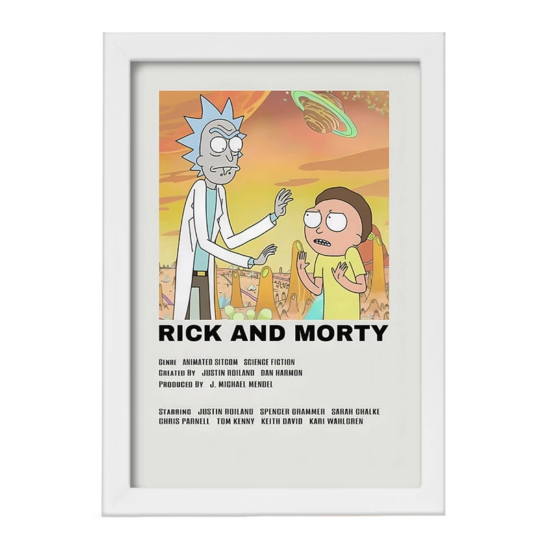 تابلو خندالو طرح ریک و مورتی (Rick and Morty) کد F13203
