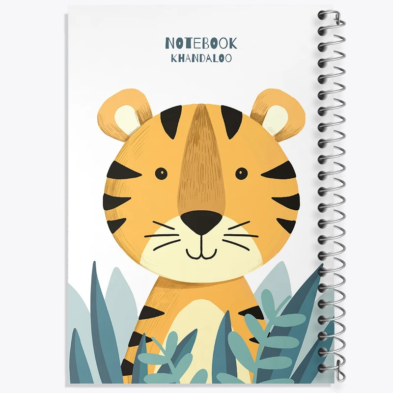 دفتر طراحی 50 برگ خندالو طرح ببر بامزه کد N1299