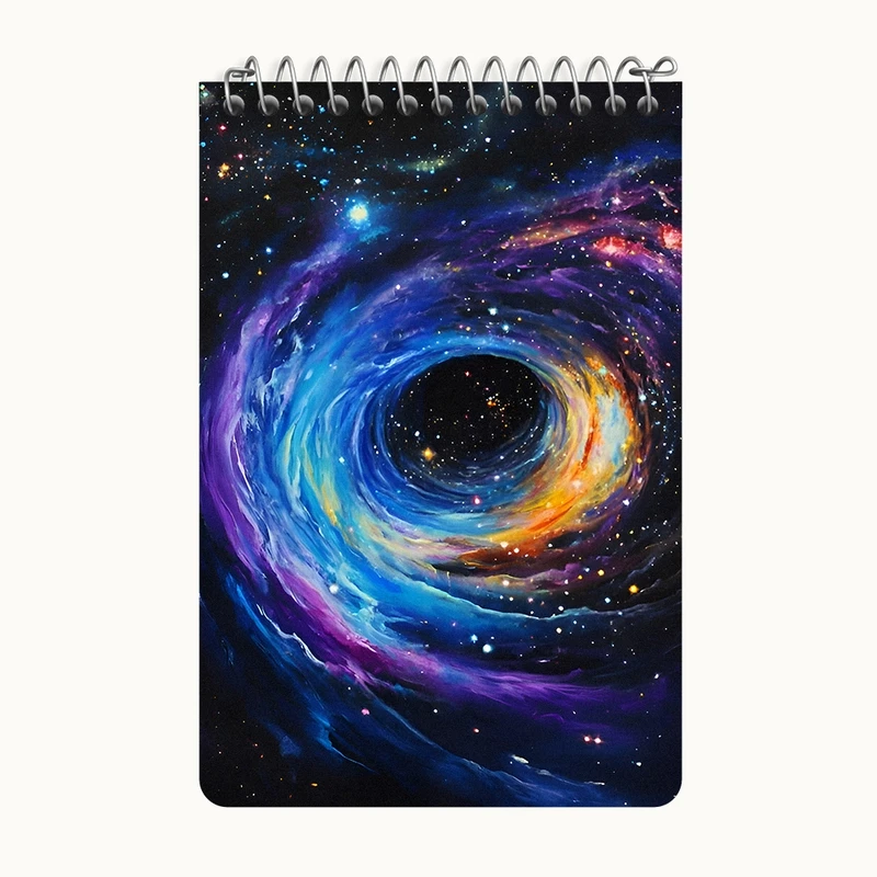 دفتر یادداشت 50 برگ خندالو طرح کهکشان کد F9017