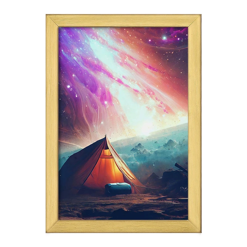 تابلو خندالو طرح کمپینگ (Camping) کد F1167