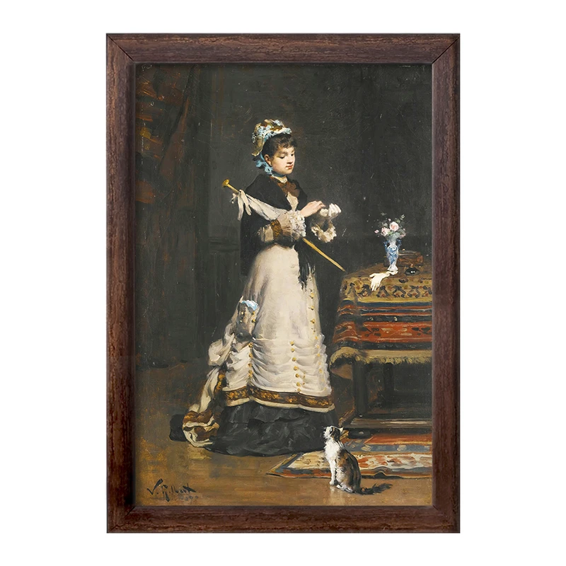 تابلو خندالو طرح نقاشی پس از بازدید اثر ویکتور گابریل گیلبرت کد F12245